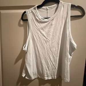 Sleeveless White Tank Top